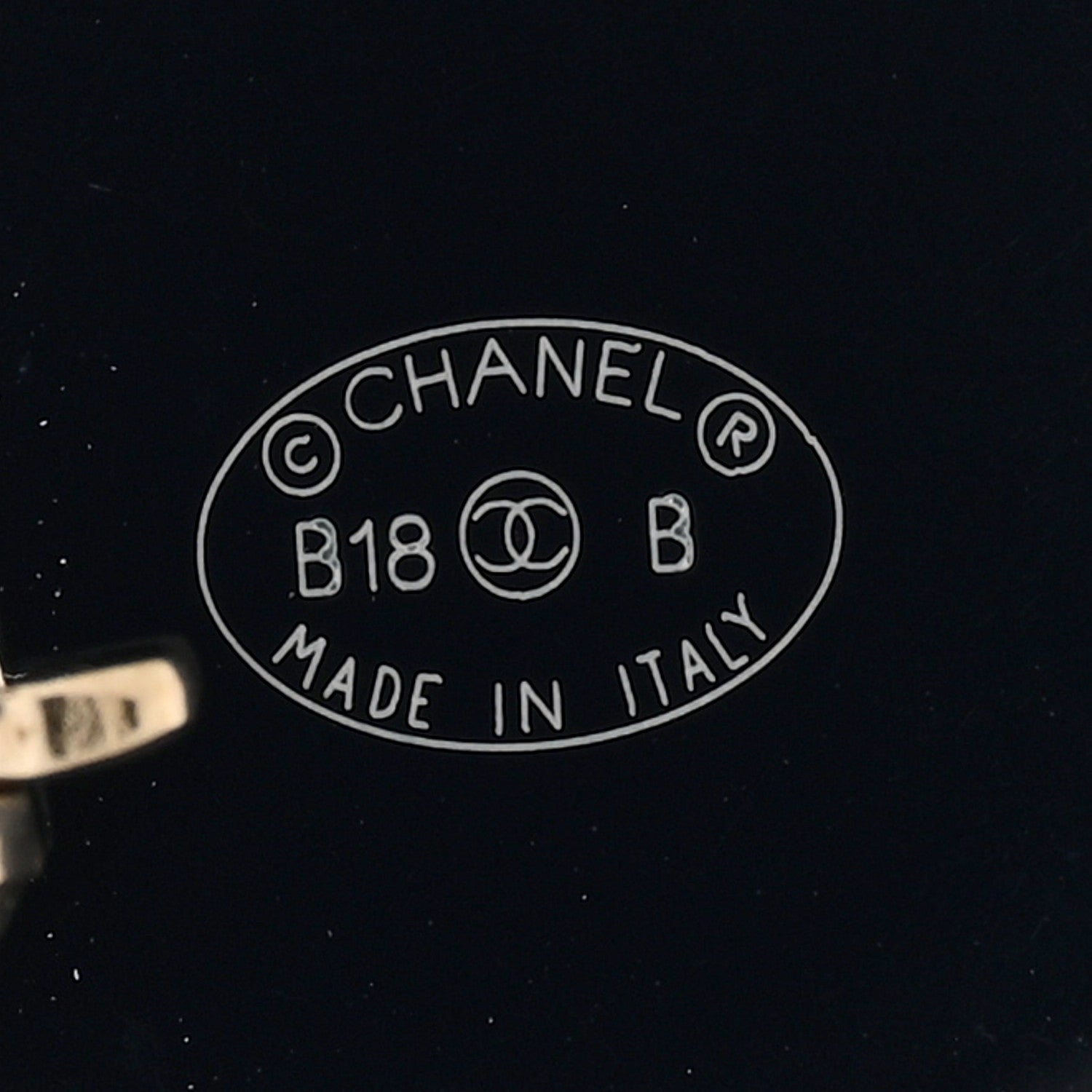 Chanel Resin Chain 5 Brooch Black 4 of 4