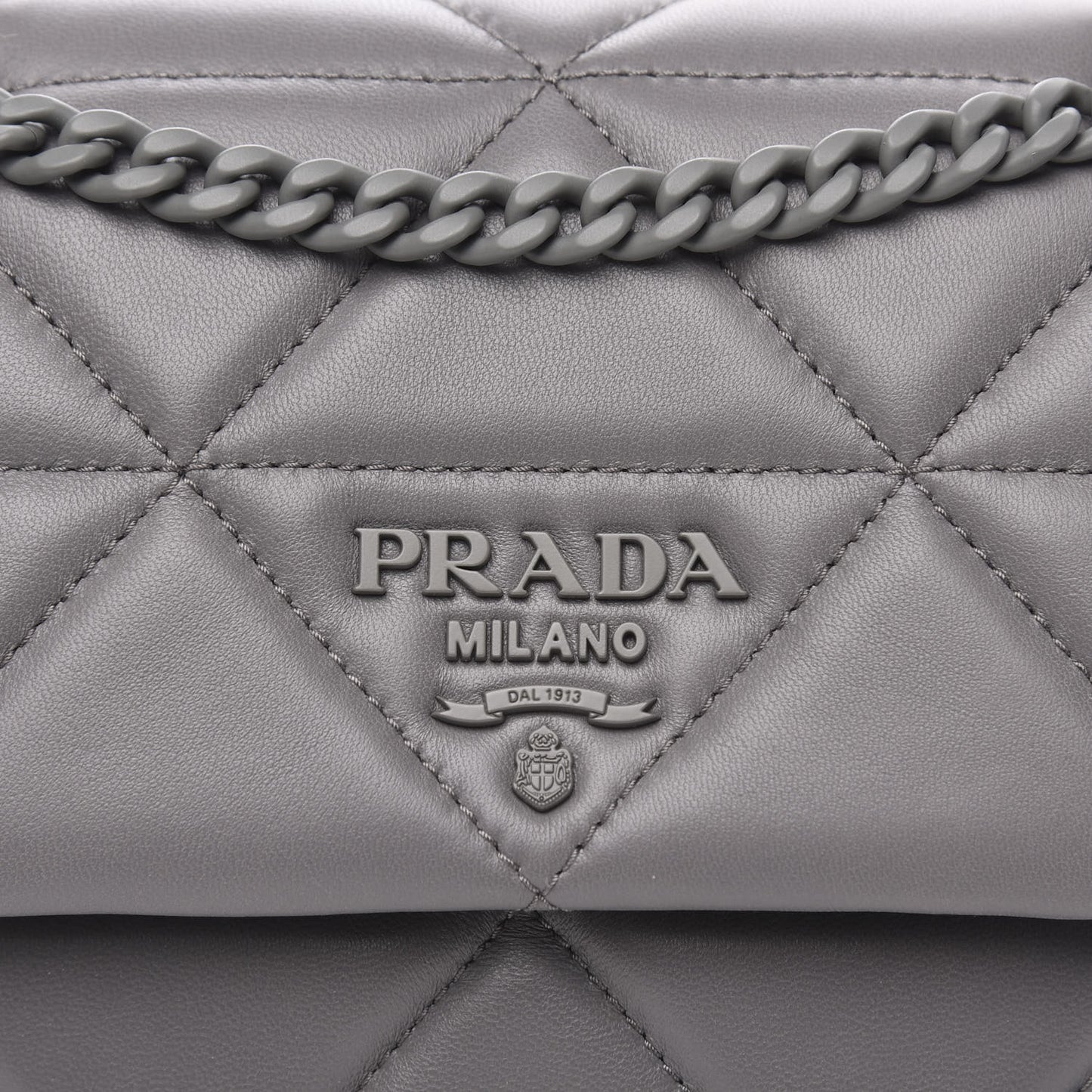 Nappa Triangle Stitched Small Spectrum Bag Marmo