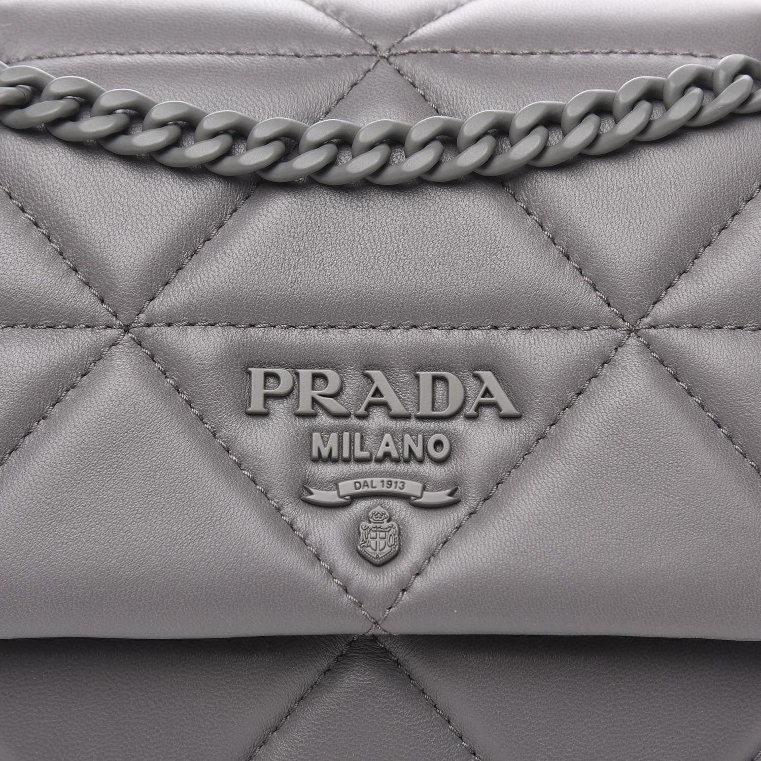 Prada Nappa Triangle Stitched Small Spectrum Bag Marmo 10 of 10