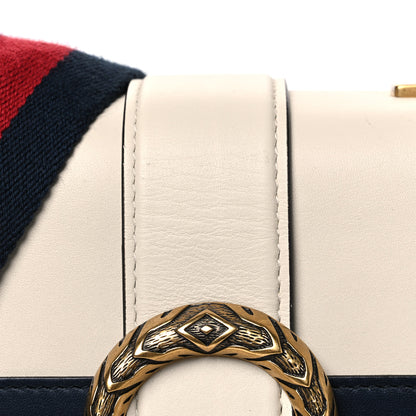 Gucci Calfskin Bamboo Web Medium Dionysus Top Handle Bag White Blue Hibiscus Red 8 of 12