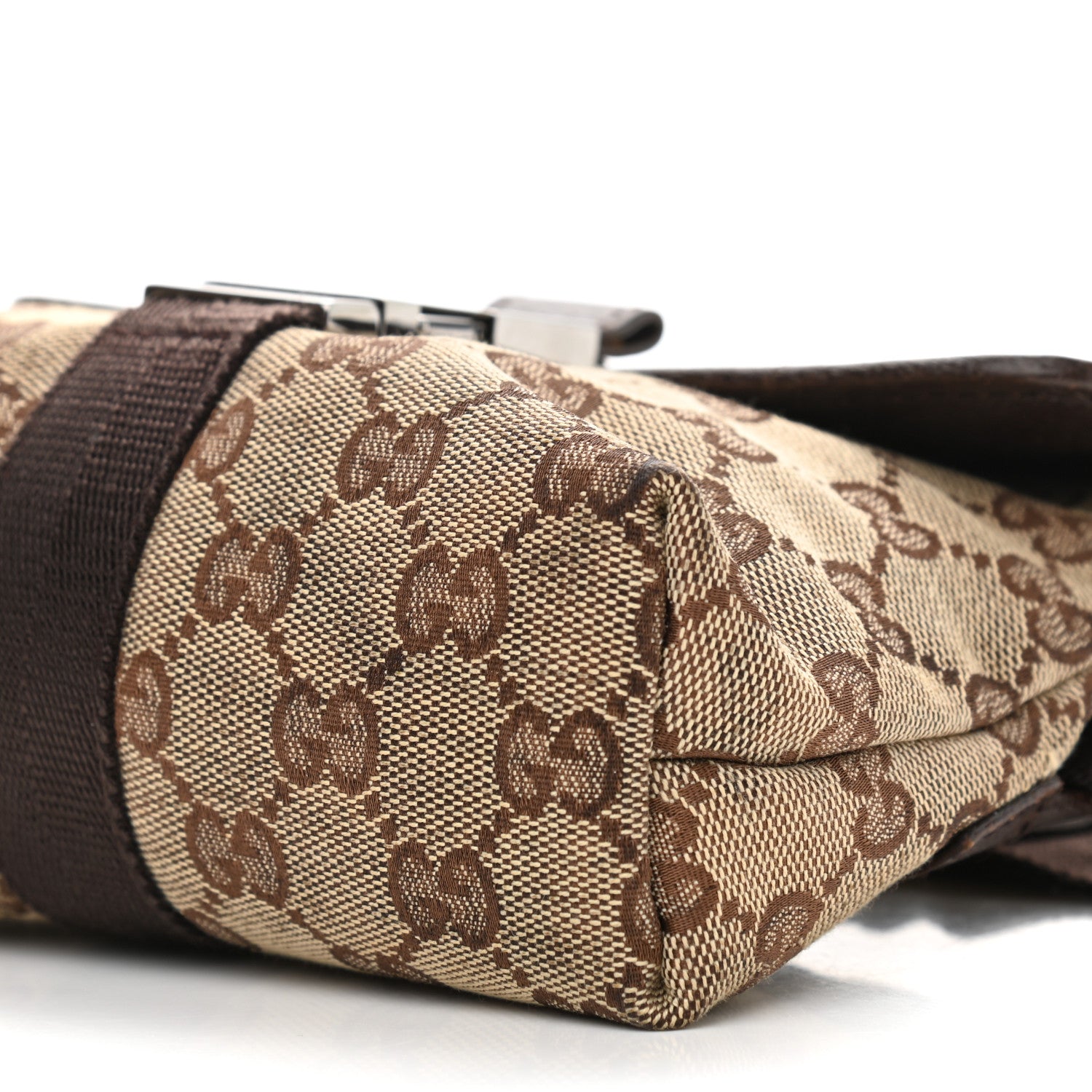 Gucci Monogram Waist Pouch Bag Dark Brown 10 of 10