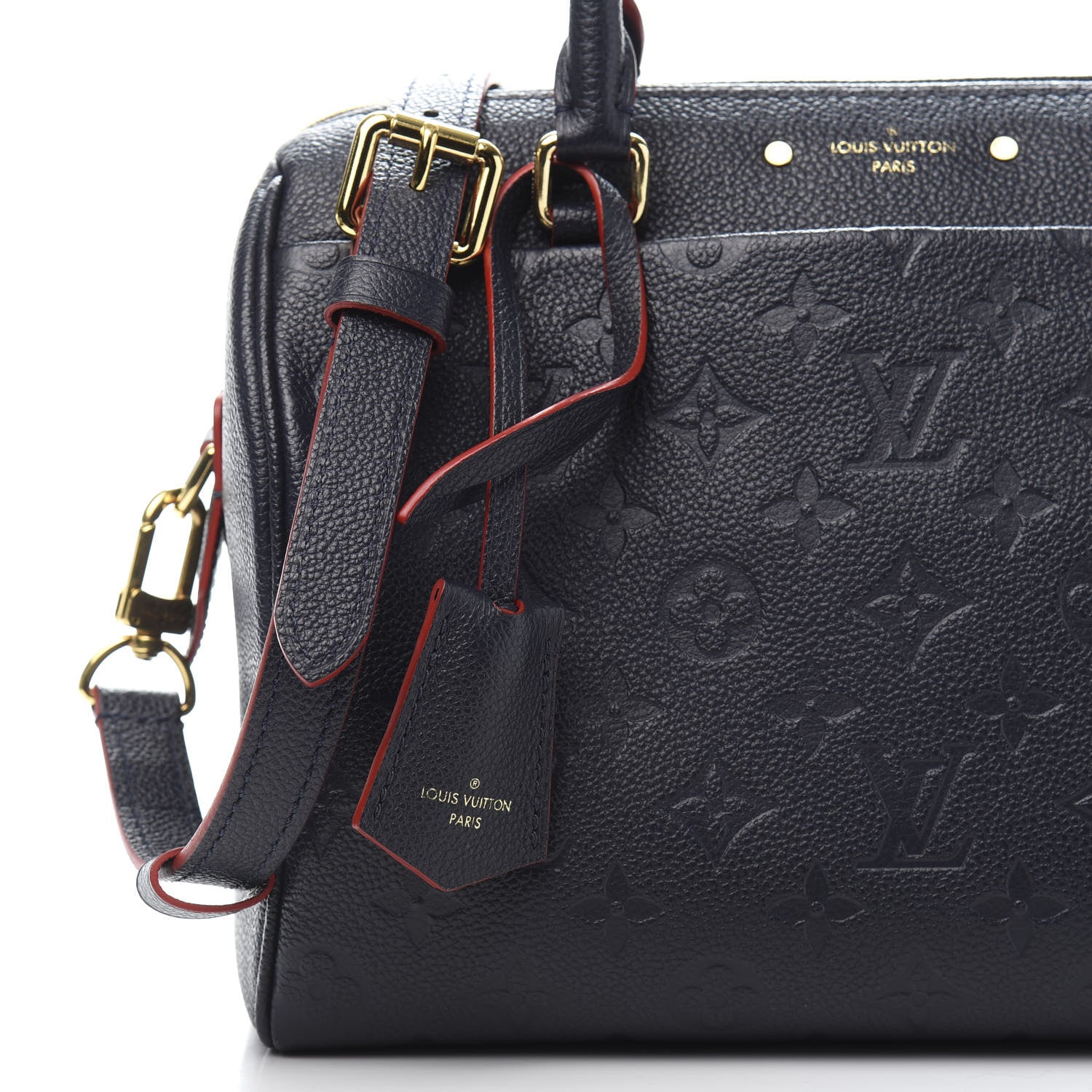 Louis Vuitton Empreinte Speedy Bandouliere 25 NM Marine Rouge 10 of 11