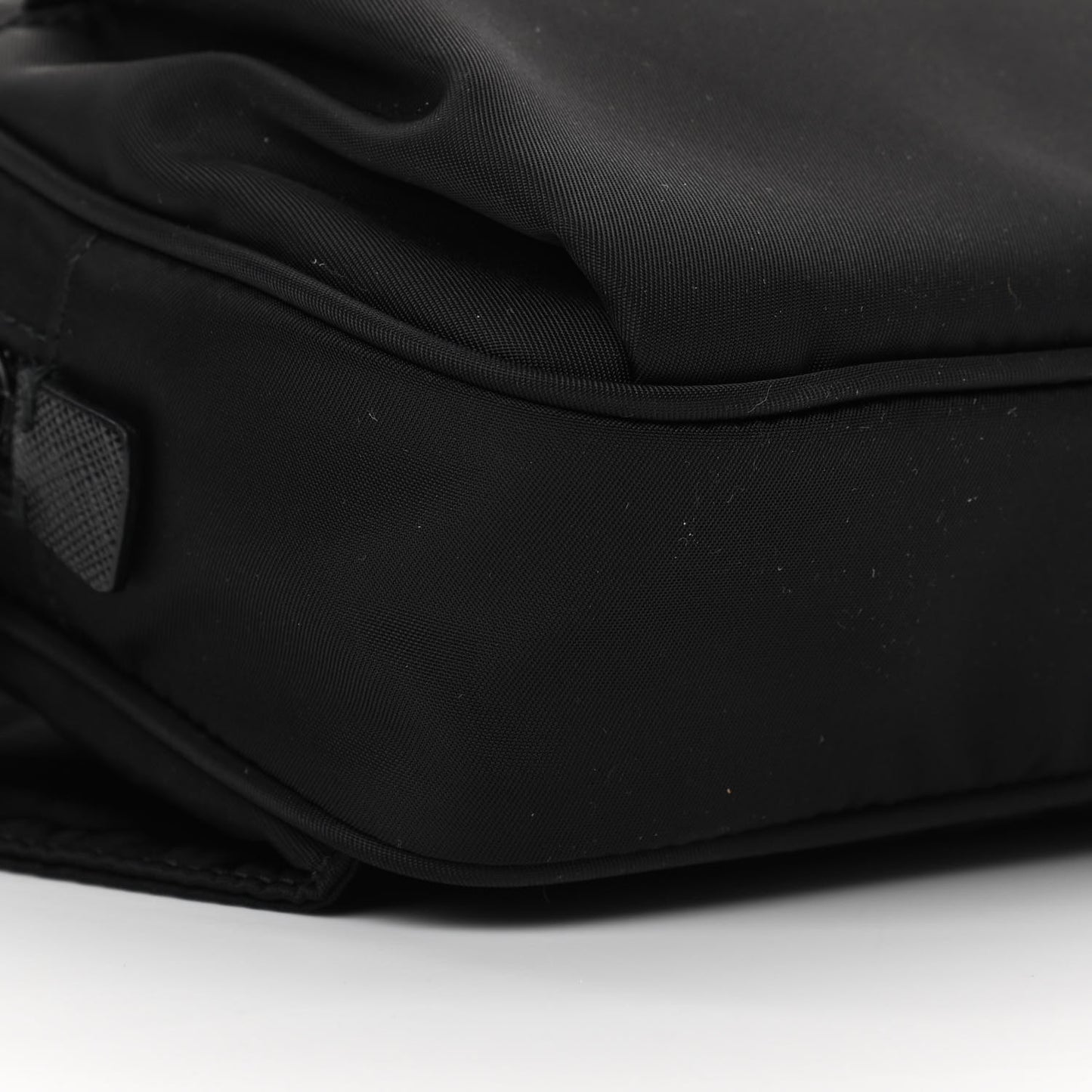 Re-Nylon Saffiano Belt Bag Black
