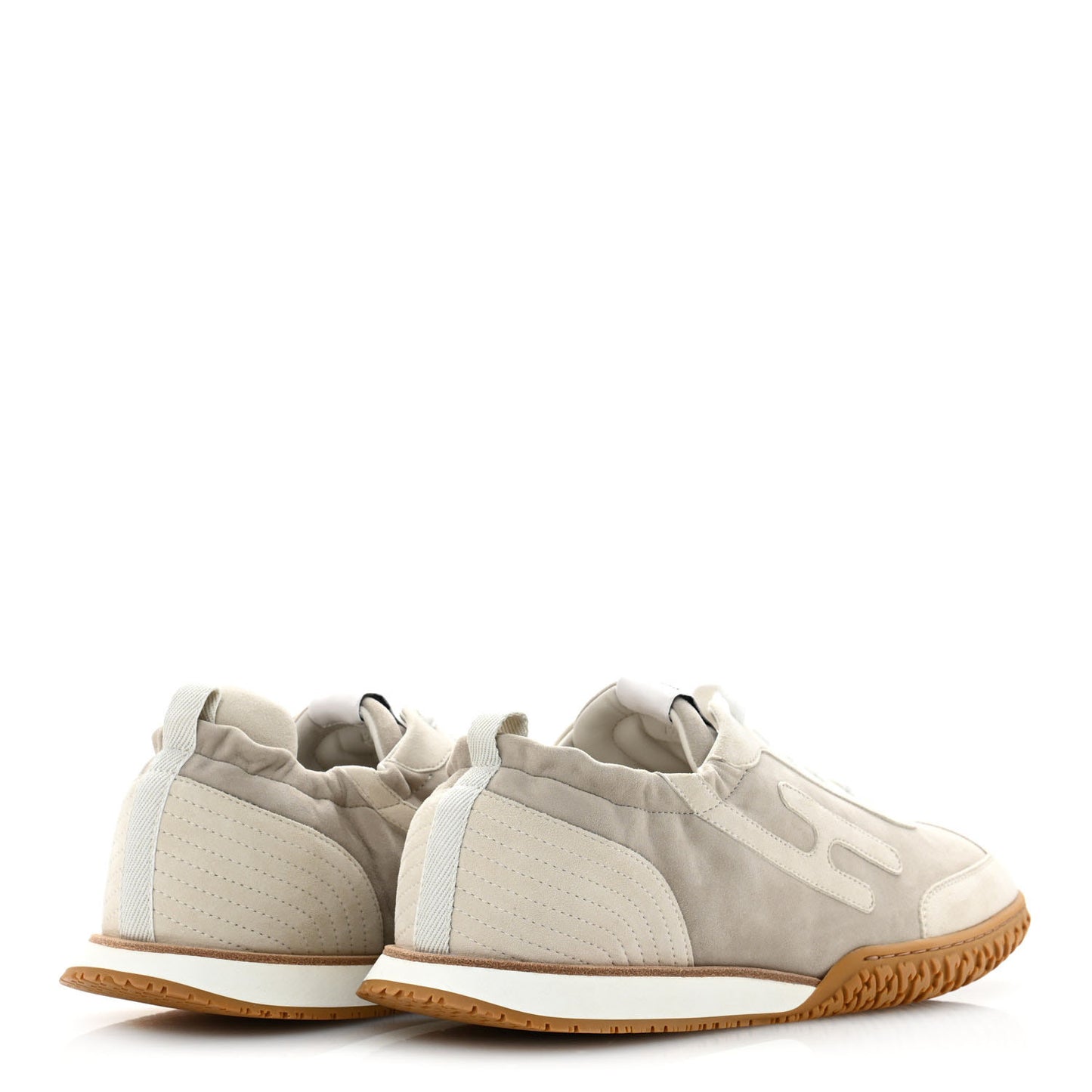 Suede Goatskin Mens Jet Sneakers 43 Beige Esquisse Glaise