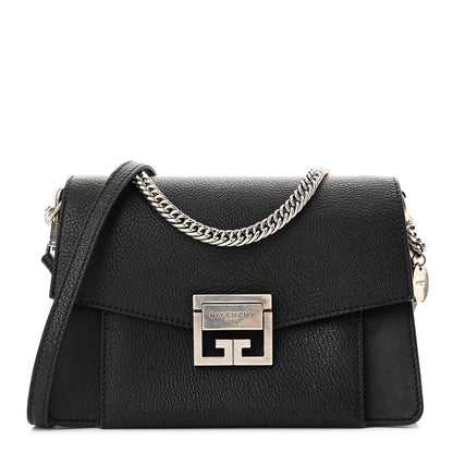 Givenchy Goatskin Small GV3 Shoulder Bag Black 1 of 9