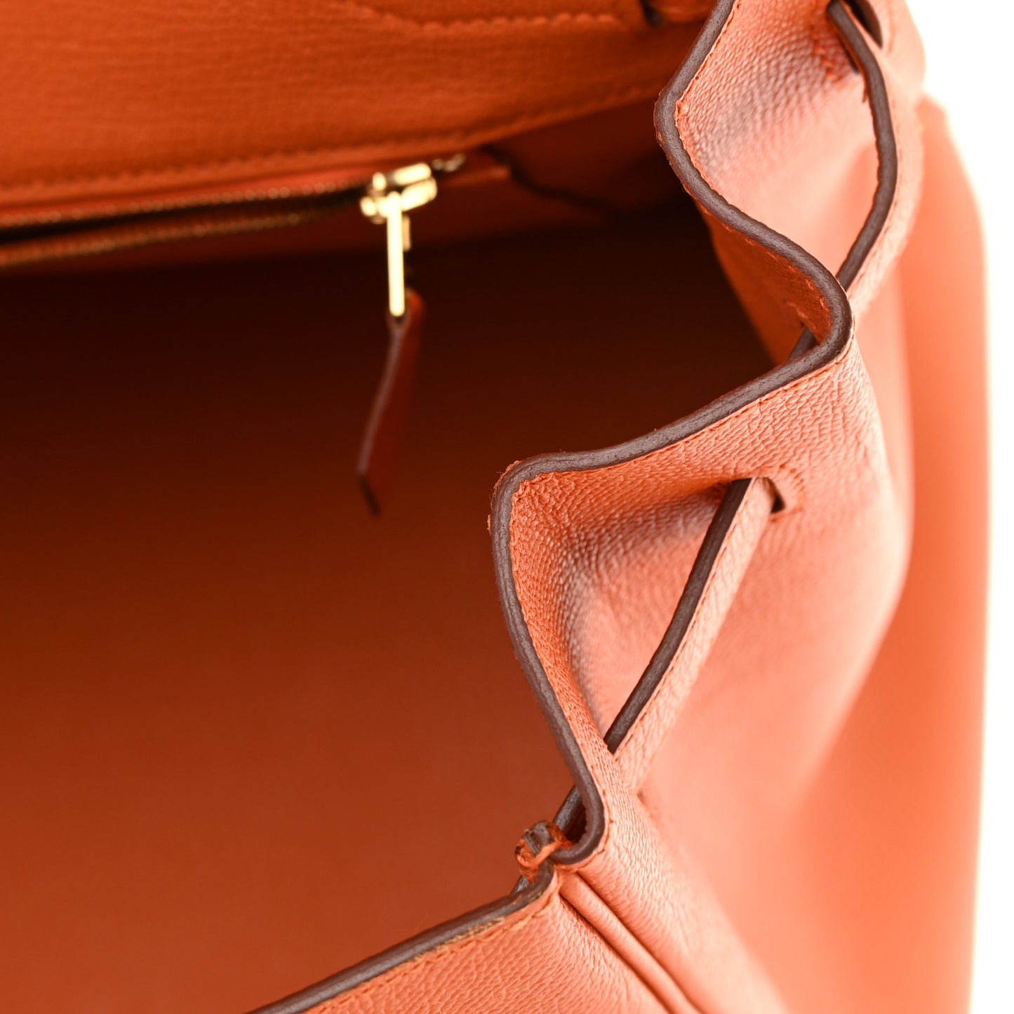 Epsom Birkin 35 Orange