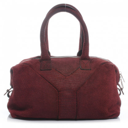 Saint Laurent Suede Printed Medium Easy Y Bag 1 of 7