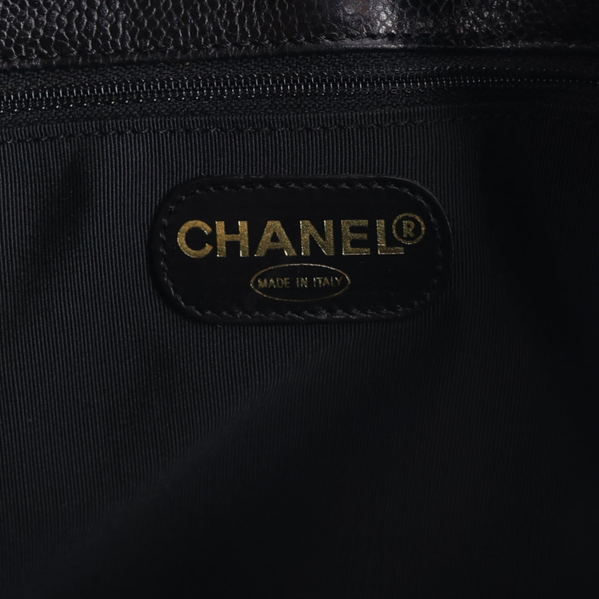 Chanel Caviar CC Tote Black 6 of 10