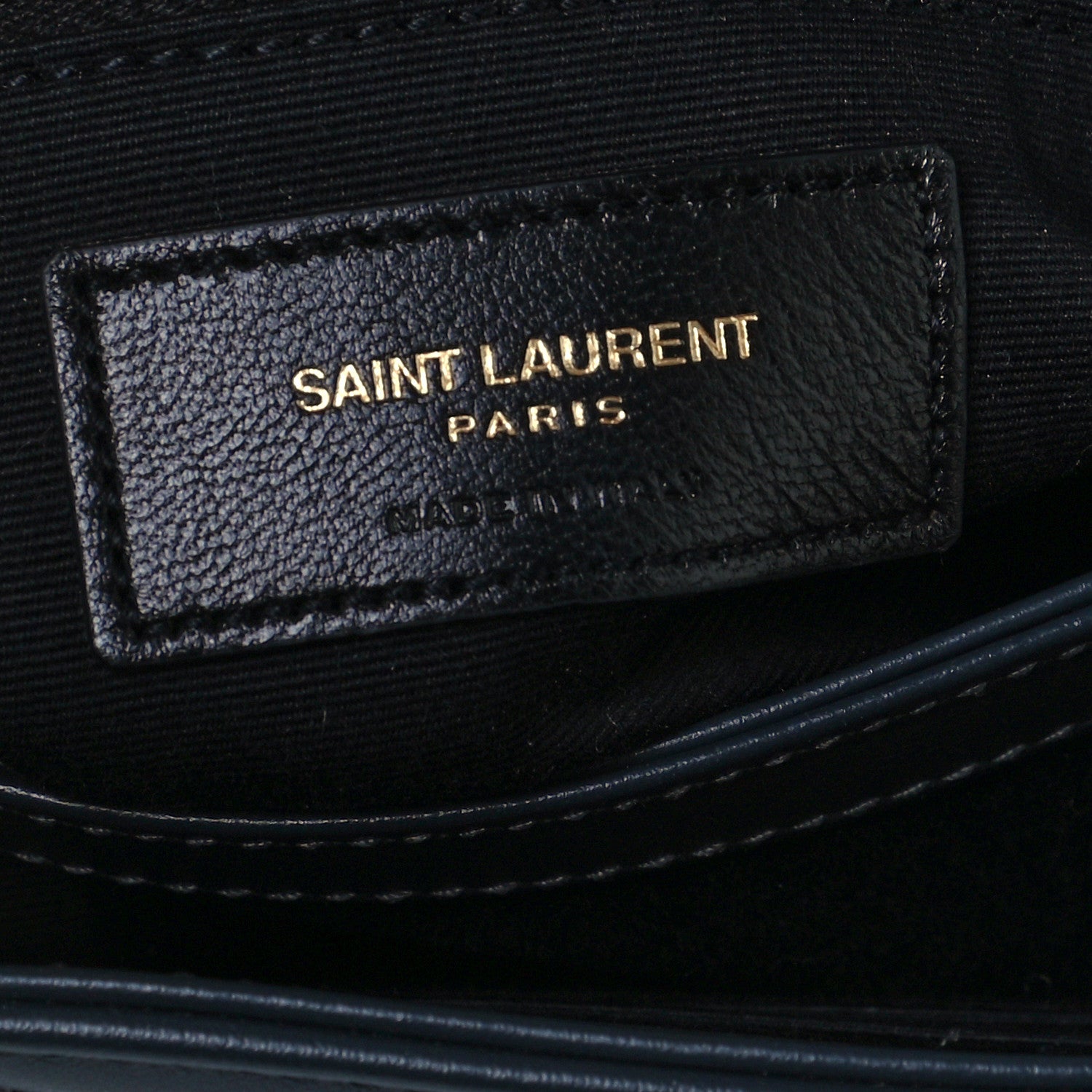 Saint Laurent Calfskin Y Quilted Monogram Toy Loulou Crossbody Bag Medium Blue 7 of 11