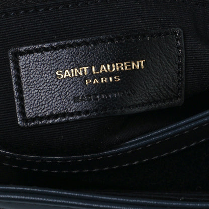 Saint Laurent Calfskin Y Quilted Monogram Toy Loulou Crossbody Bag Medium Blue 7 of 11