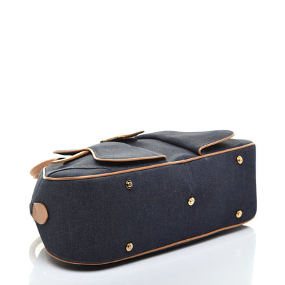 Christian Dior Denim Calfskin Saddle Bowler Blue 4 of 10