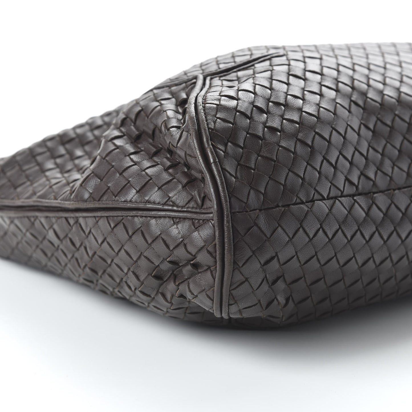 Nappa Intrecciato New Ball Hobo Ebano