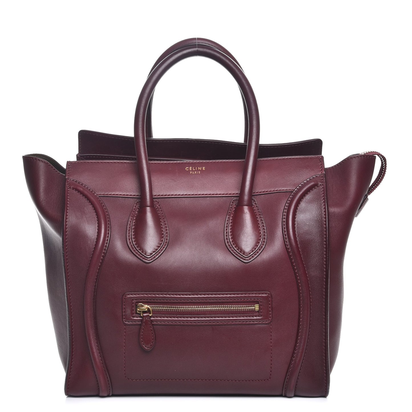 Smooth Calfskin Mini Luggage Burgundy