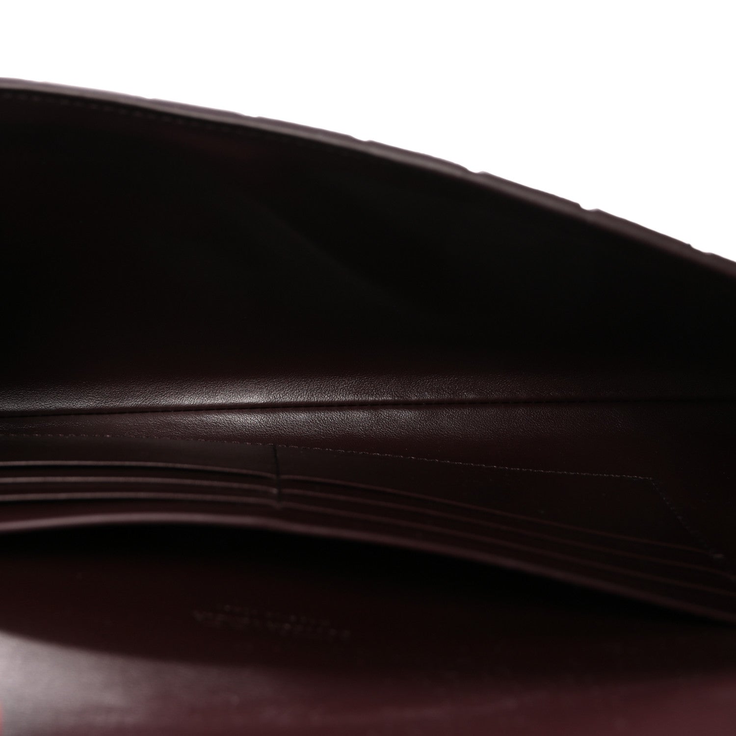 Bottega Veneta Nappa Intrecciato Long Andiamo Top Handle Clutch Dark Barolo 5 of 6