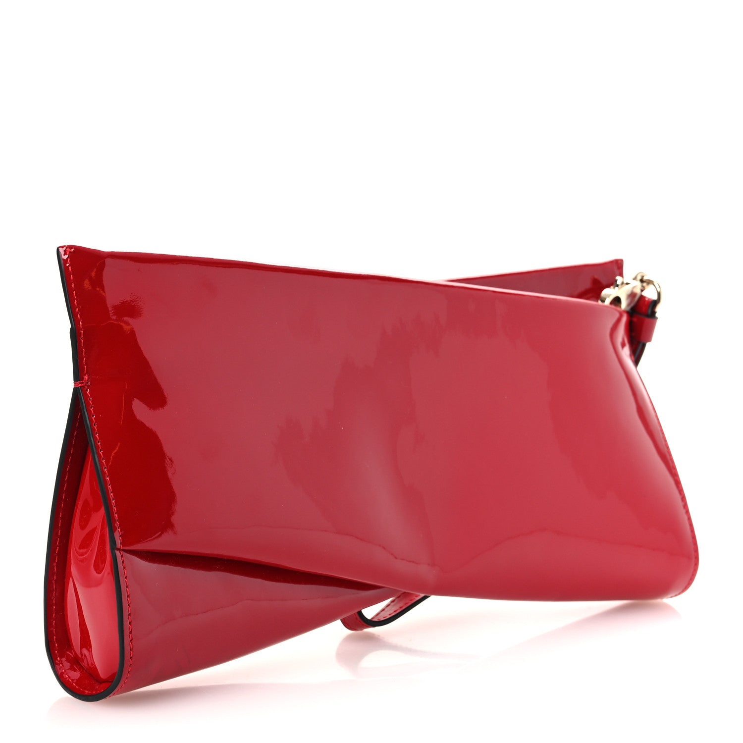 Christian Louboutin Patent Psychic Loubitwist Clutch Loubi 3 of 10
