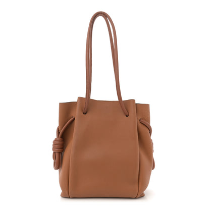 Loewe Calfskin Small Flamenco Knot Bag Caramel 1 of 11