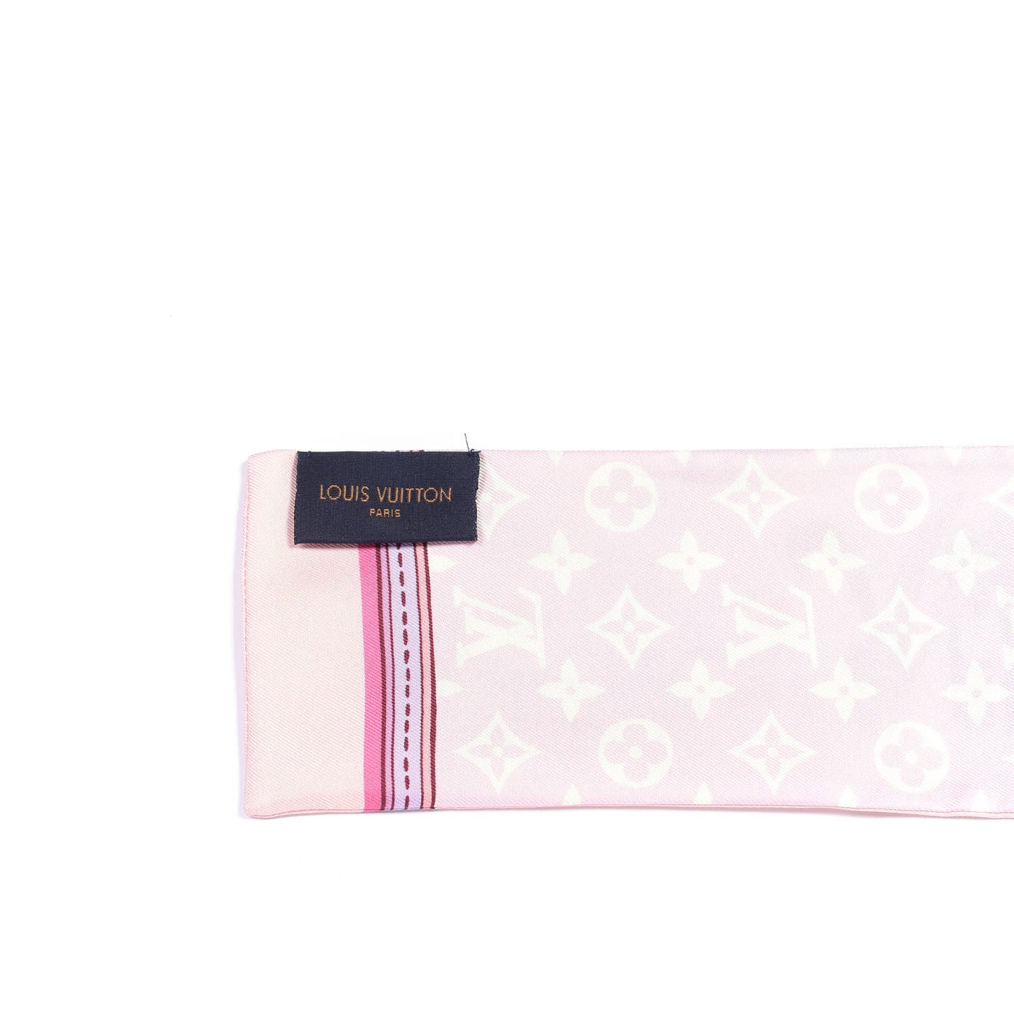 Silk Monogram Superstition Bandeau Light Pink
