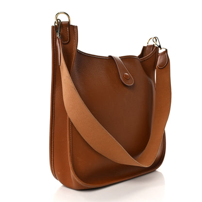 Hermes Taurillon Clemence Evelyne GM Gold 3 of 11