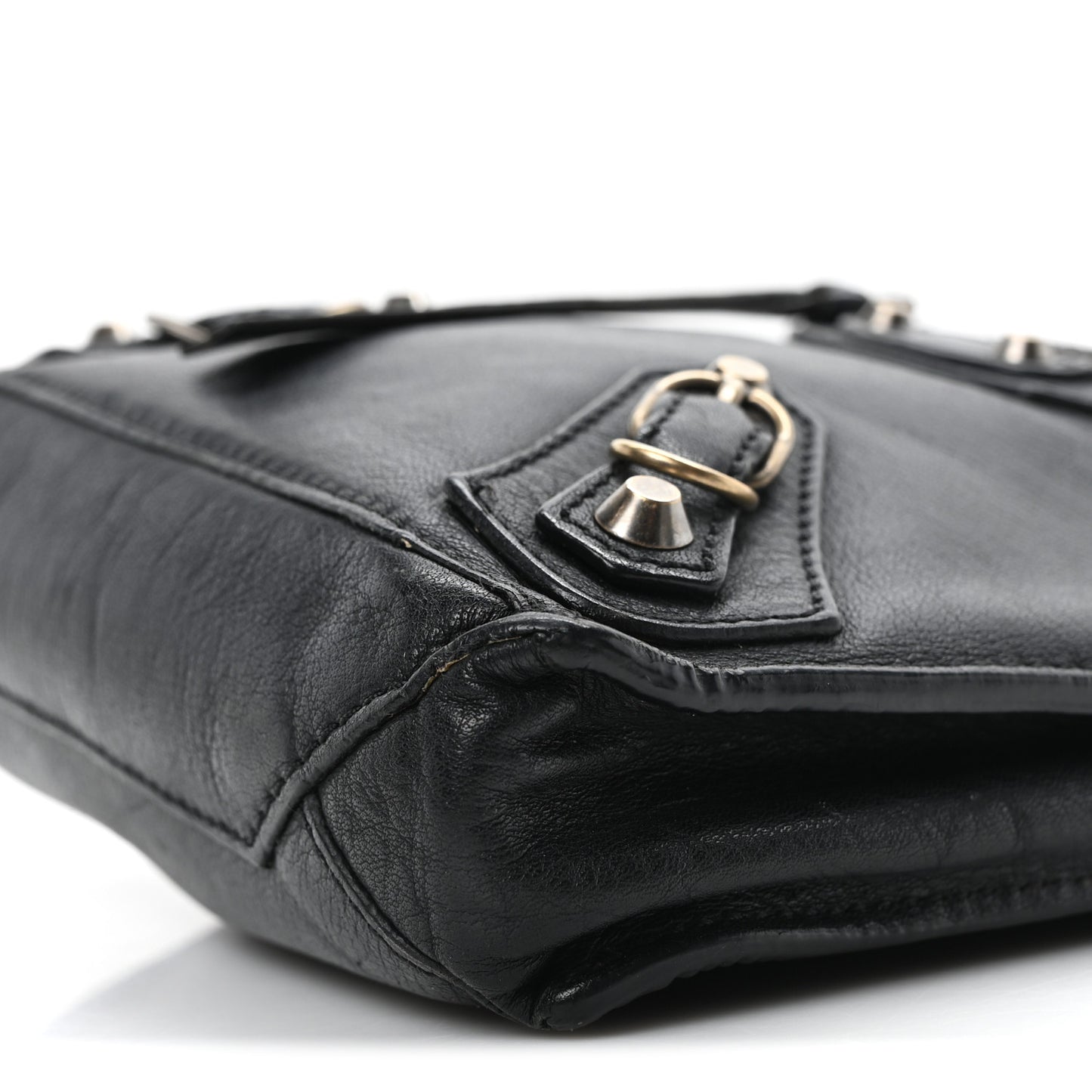 Metallic Calfskin Milkyway Papier Crossbody Bag Black