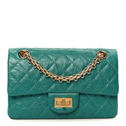 Chanel Aged Calfskin Quilted 2.55 Reissue Mini Flap Green 1 of 10