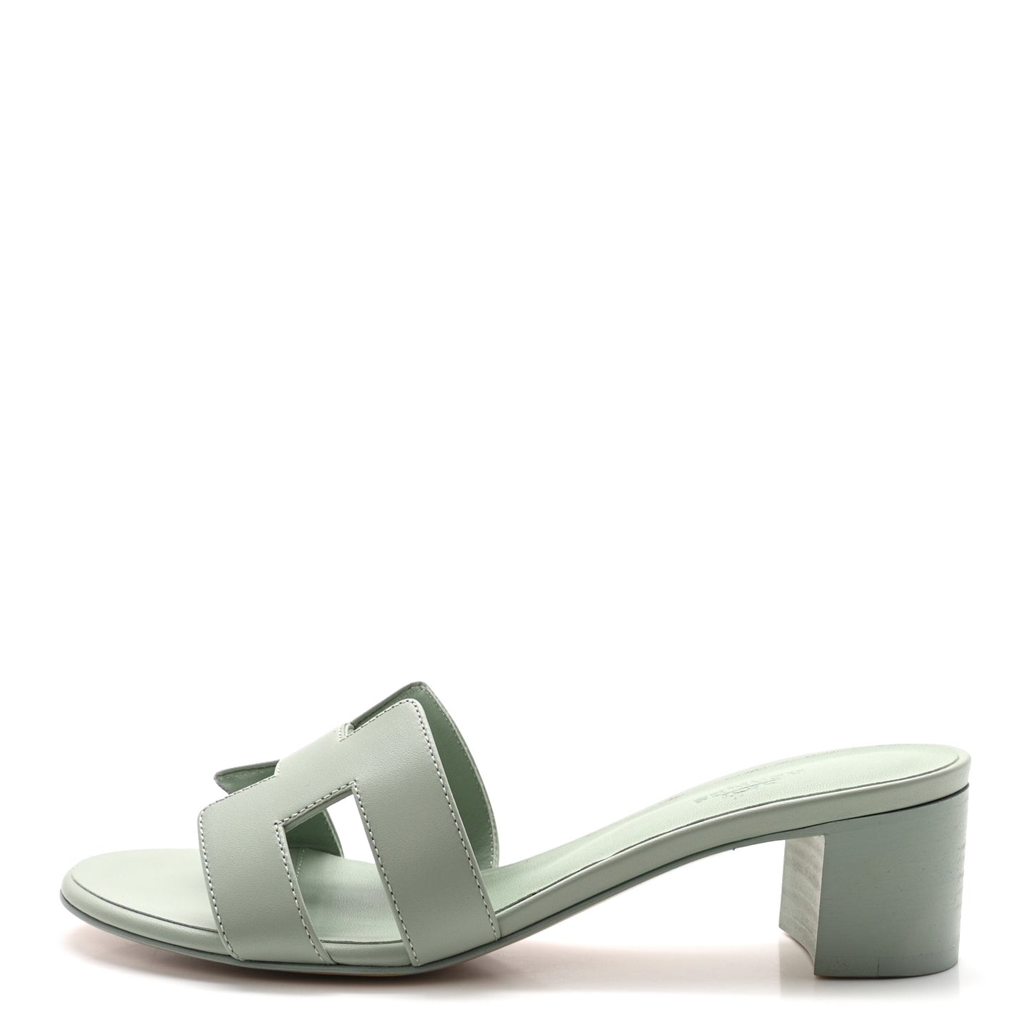 Calfskin Oasis Sandals 37 Vert D'eau