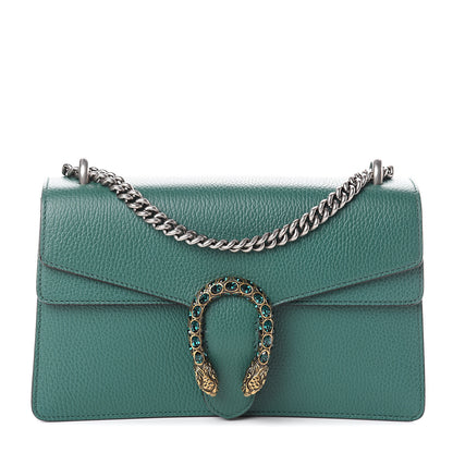 Gucci Pebbled Calfskin Small Dionysus Shoulder Bag Emerald 1 of 7