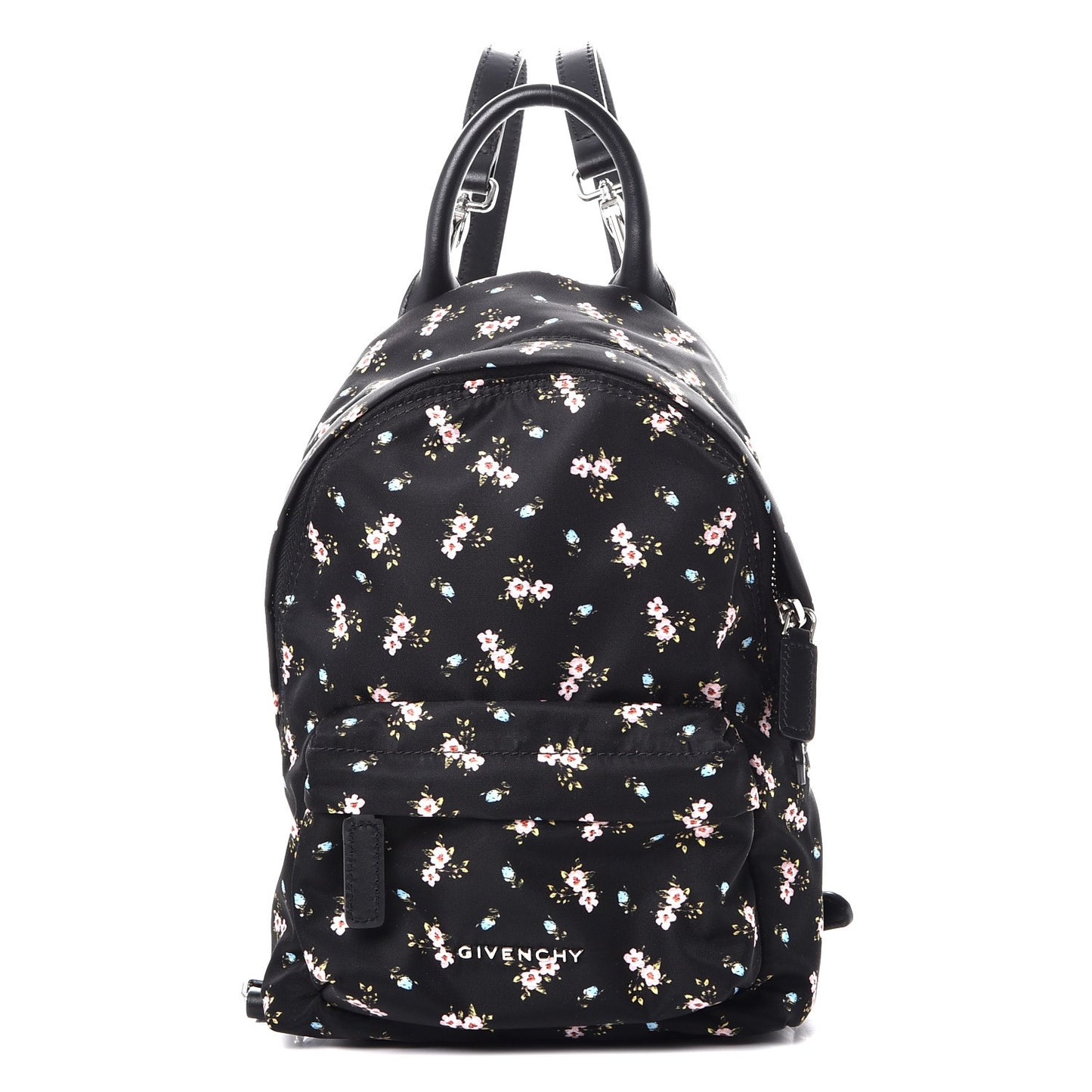 Tech Twill Nylon Hibiscus Print Nano Backpack Multicolor