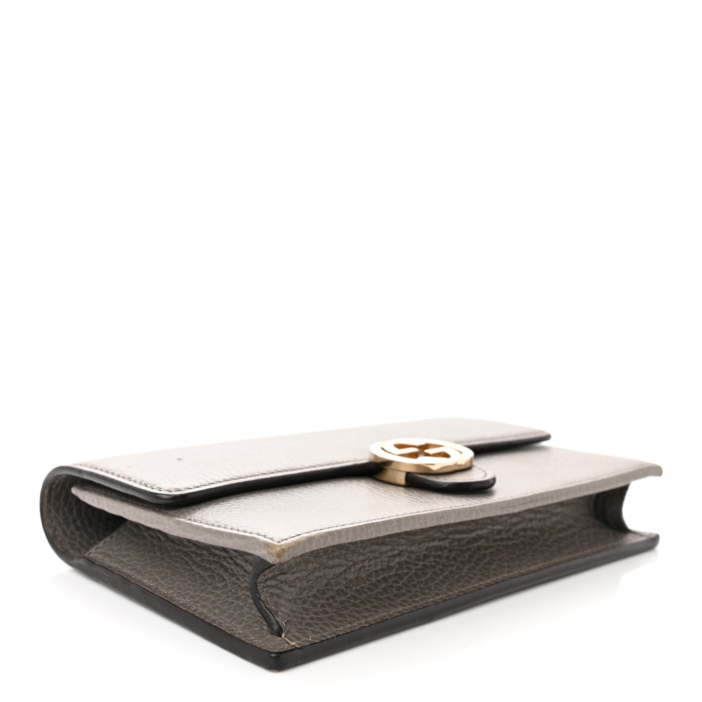 Dollar Calfskin Interlocking G Chain Wallet Loess