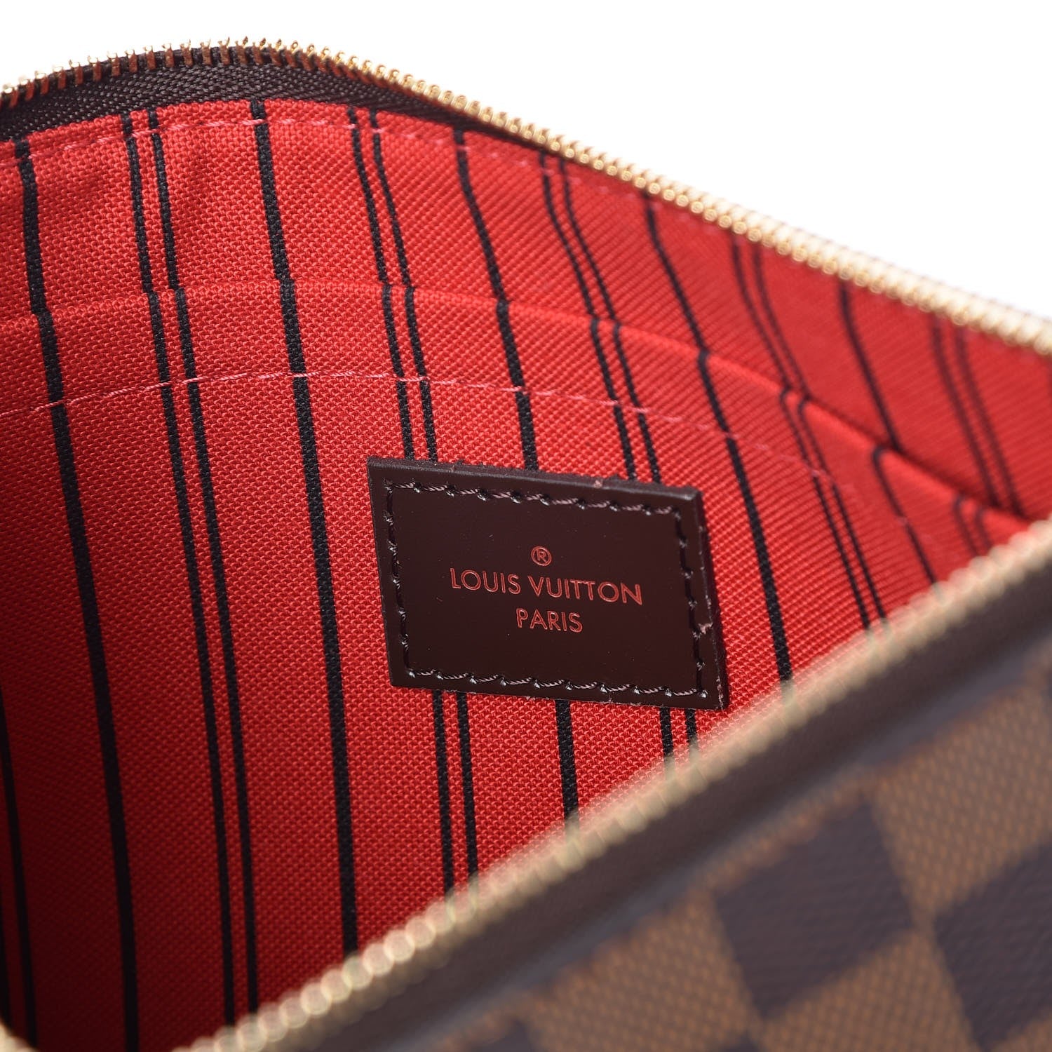 Louis Vuitton Damier Ebene Neverfull MM GM Pochette 6 of 8