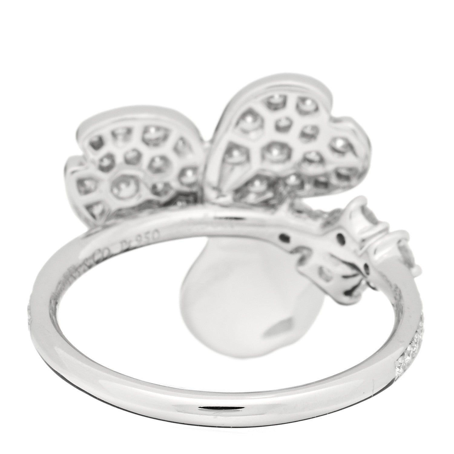 Tiffany Platinum Diamond Paper Flowers Mixed Cluster Ring 47 4 2 of 3