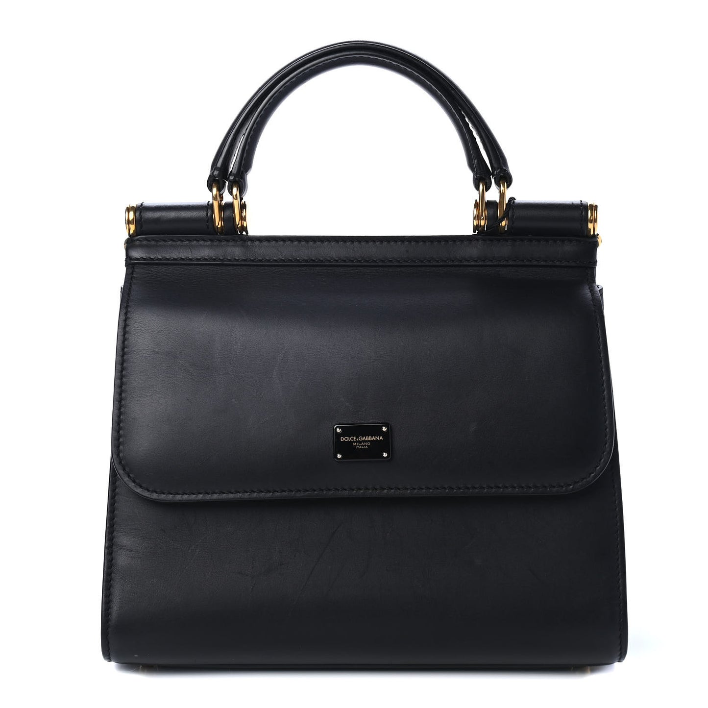 Calfskin Small Sicily 58 Bag Black