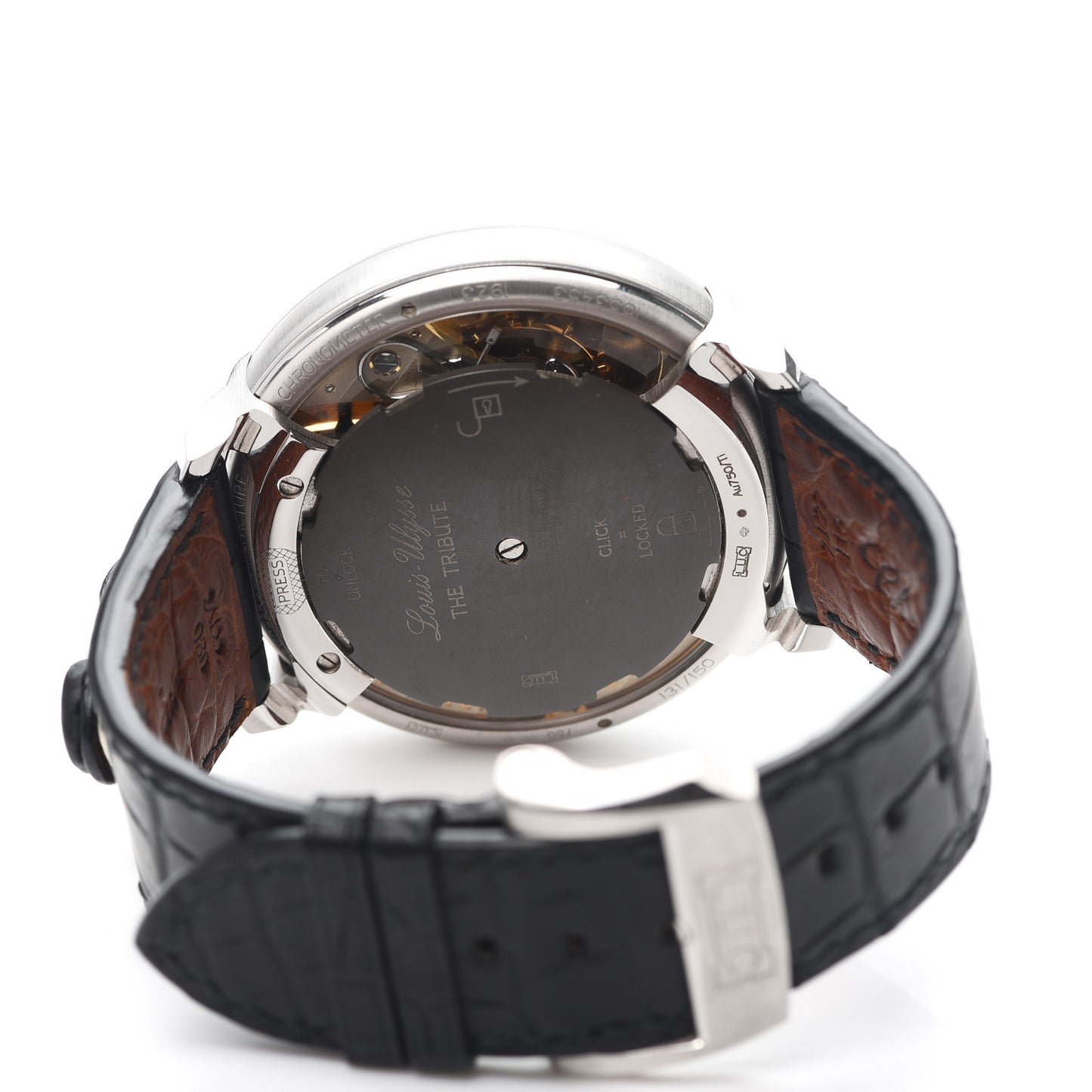18K White Gold Alligator 49mm L.U.C. Louis-Ulysse The Tribute Manual Winding Watch