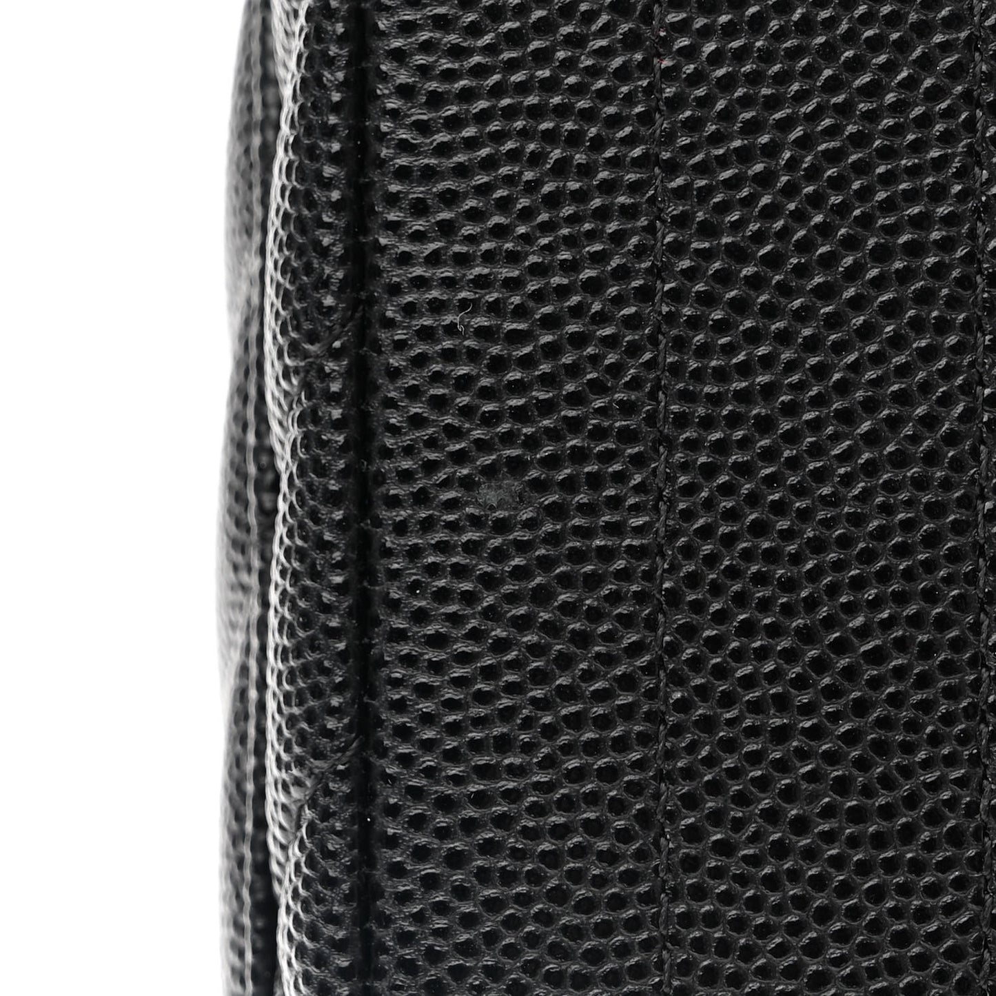 Caviar Chevron Quilted Mini Rectangular Flap Black