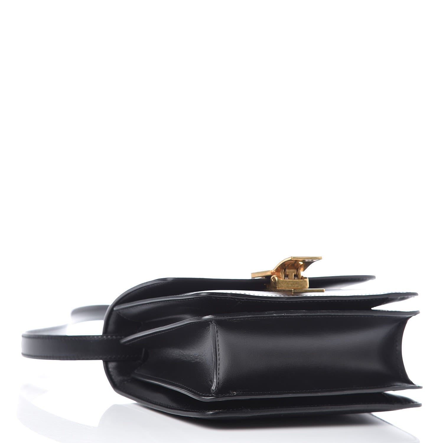 ＊ 新品⭐️CÉLINE 80㎝ ＊ Celine Box Calfskin Small Classic Box Flap Bag Black 378566