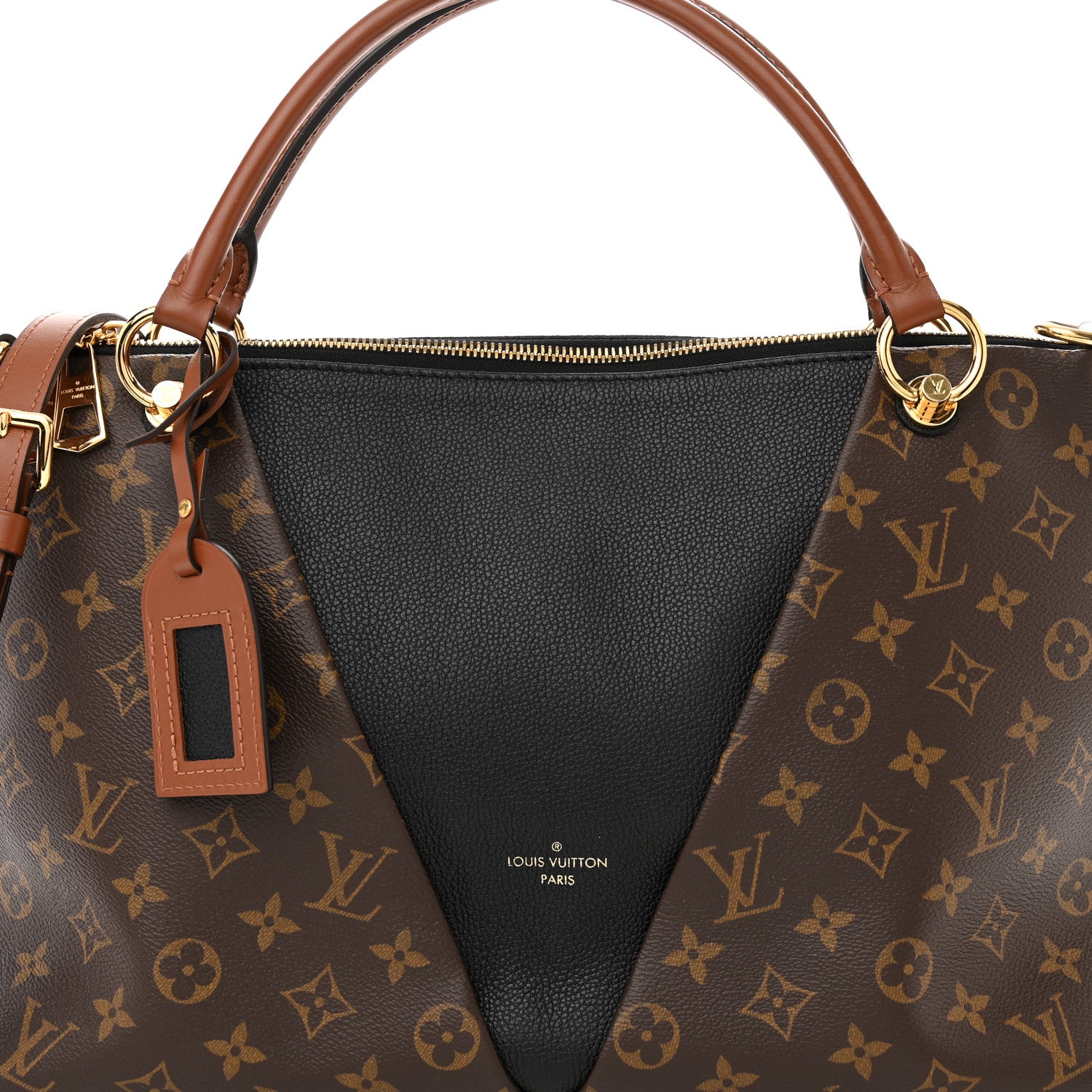 Louis Vuitton Monogram V Tote MM Black 7 of 11
