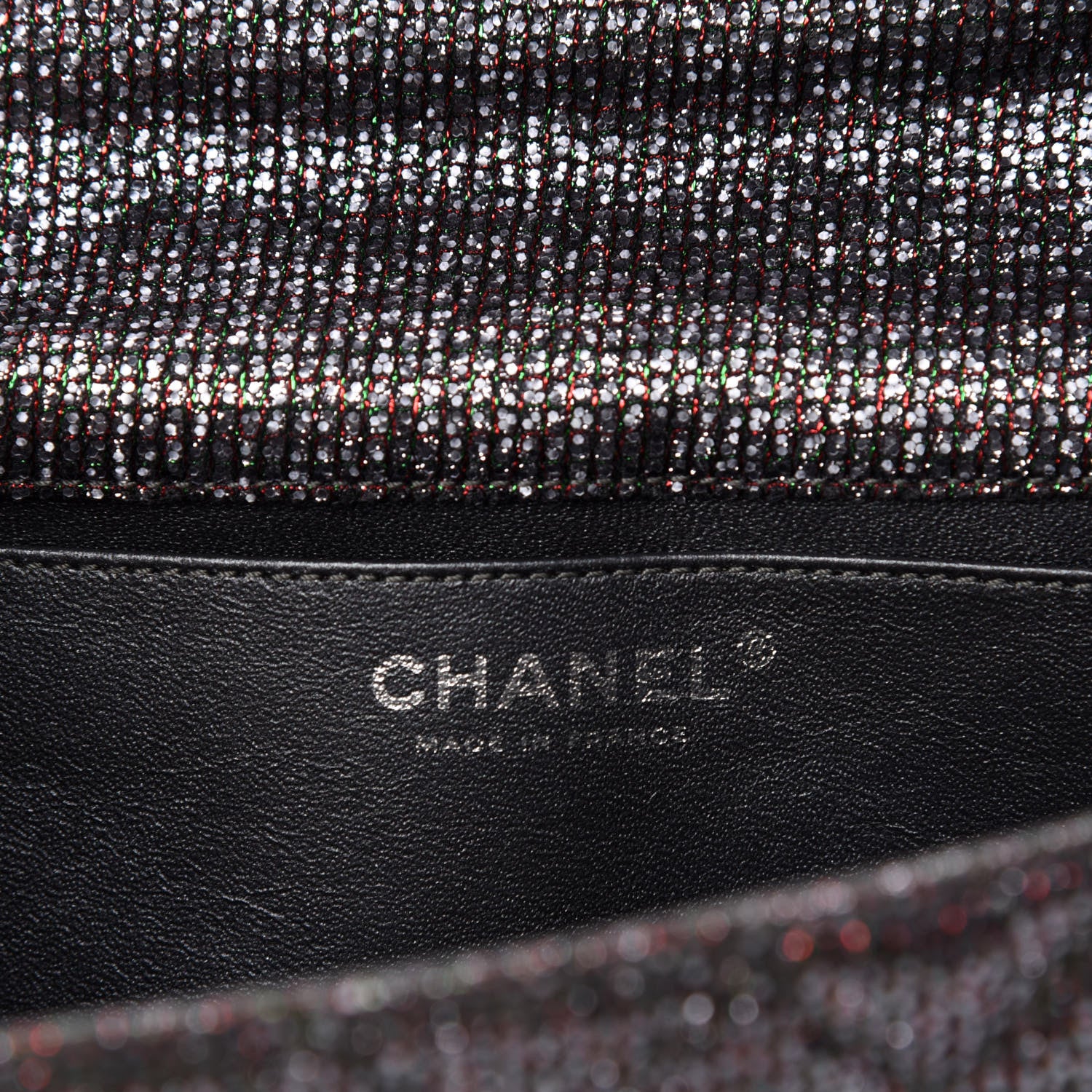 Chanel Crystal Quilted Mademoiselle Reissue 2.55 Flap Dark Silver 8 of 10