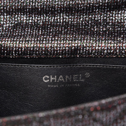 Chanel Crystal Quilted Mademoiselle Reissue 2.55 Flap Dark Silver 8 of 10