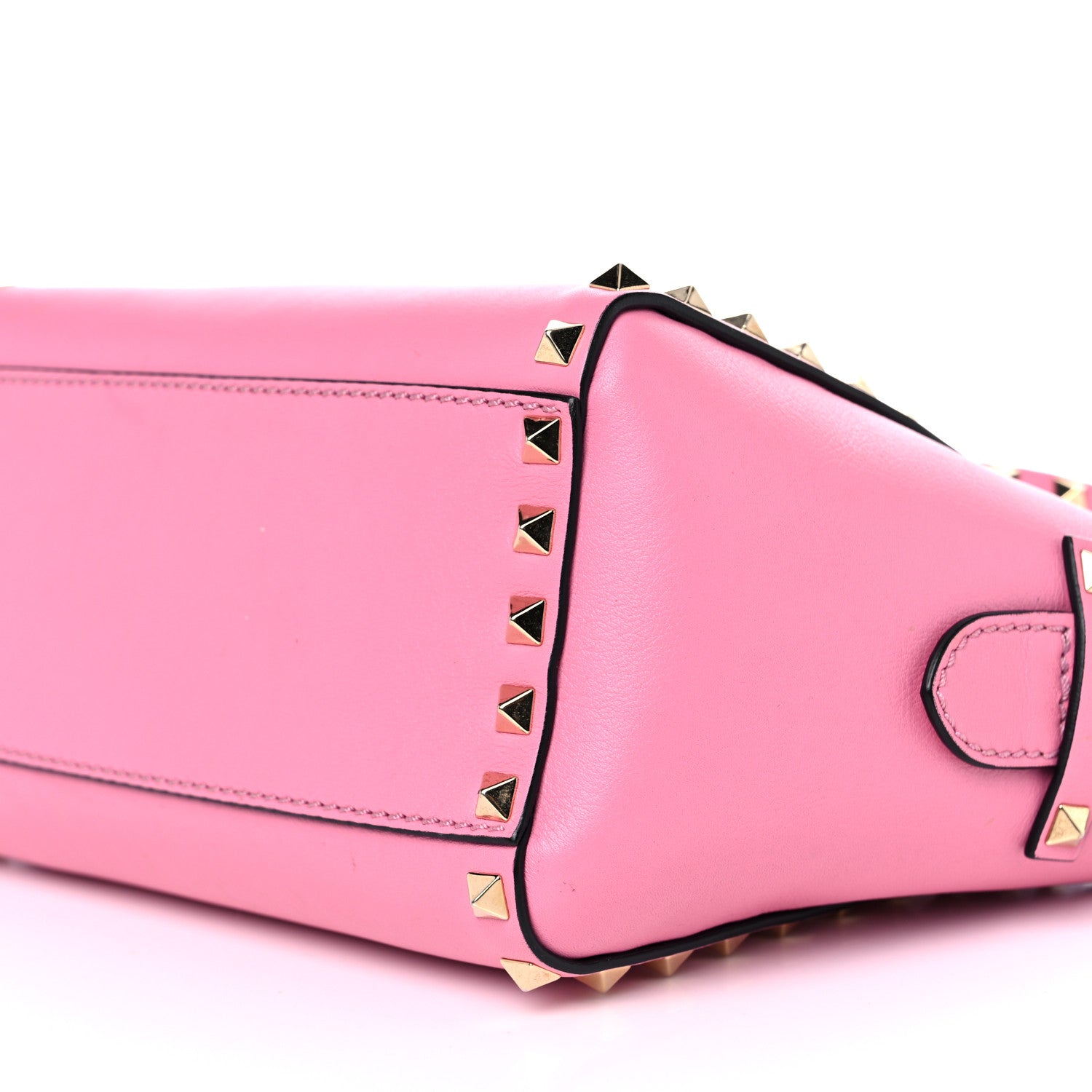 Valentino Garavani Vitello Mini Rockstud Double Handle Tote Ninphea 8 of 9