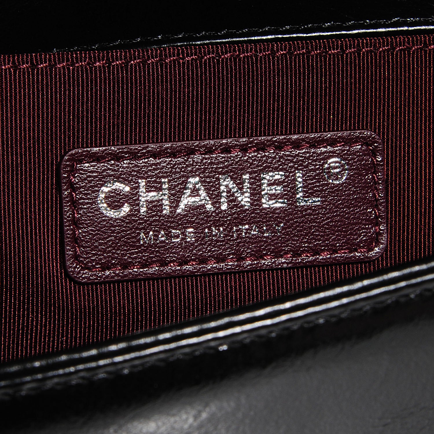 Chanel Calfskin Medium Boy Chained Flap Black 7 of 8