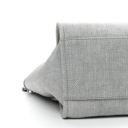 Chanel Woven Straw Raffia Large Deauville Tote Grey 9 of 12