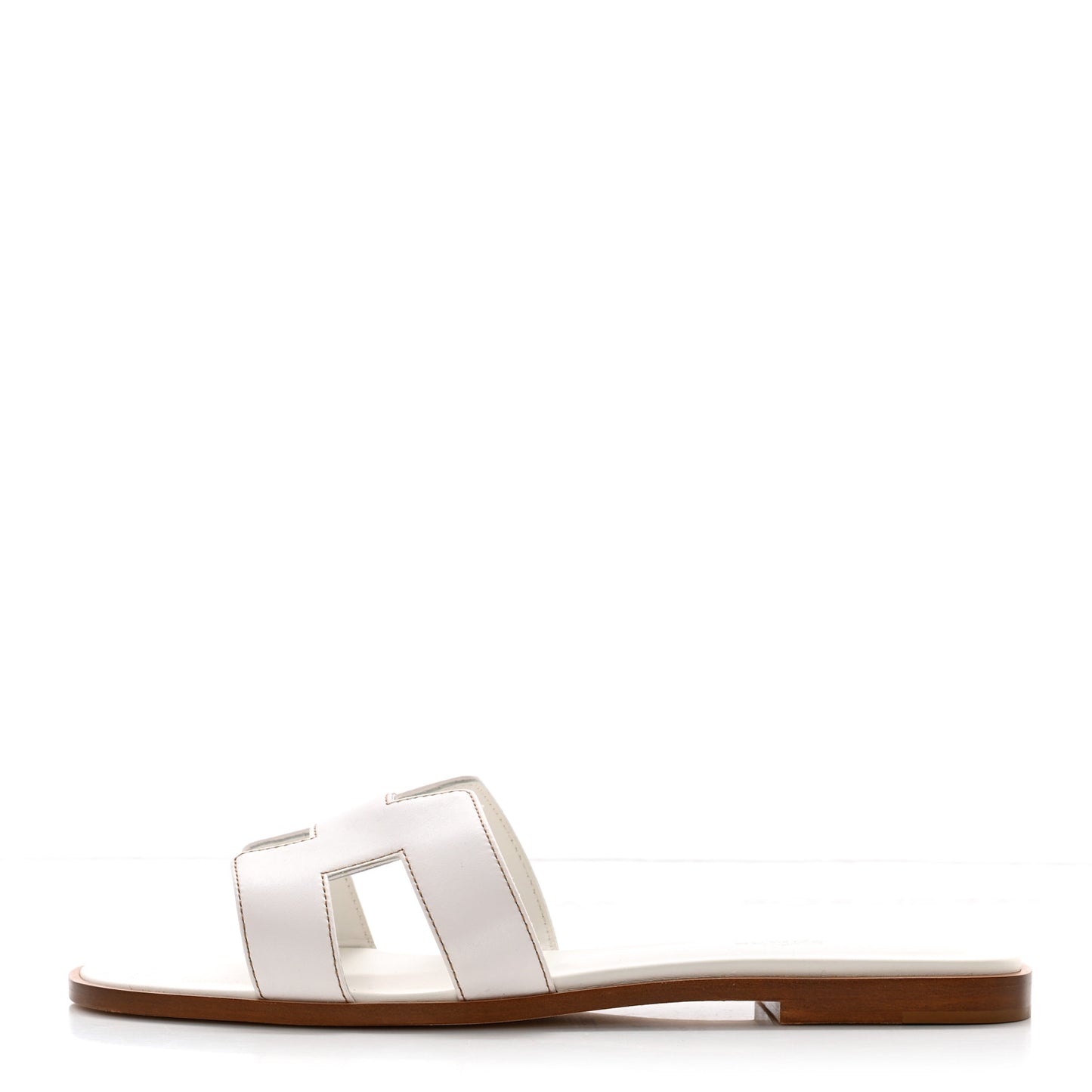 Box Calfskin Oran Sandals 39.5 White