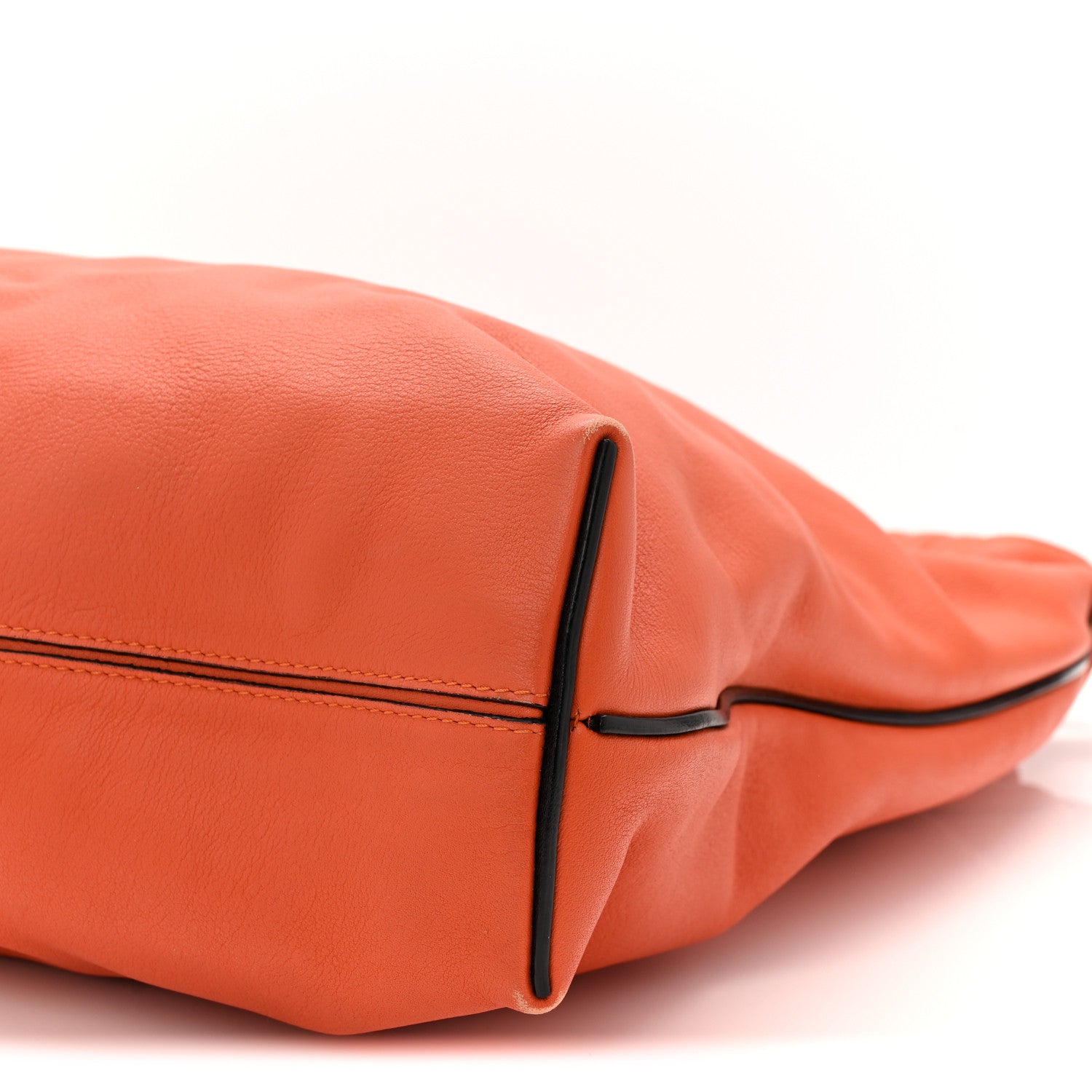 Loewe Calfskin Small Flamenco Knot Hobo Orange 9 of 11
