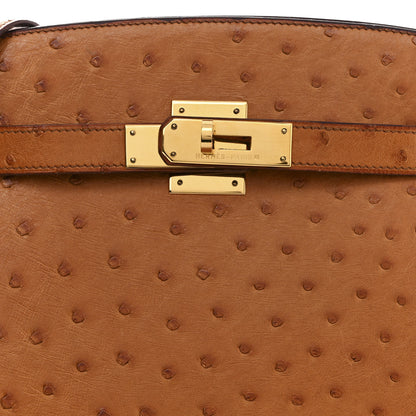 Hermes Ostrich Kelly Sport PM Gold 8 of 13
