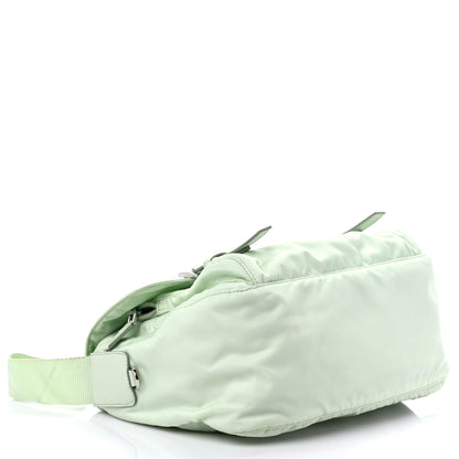 Prada Re-Nylon Single Pocket Messenger Bag Acqua 3 of 9