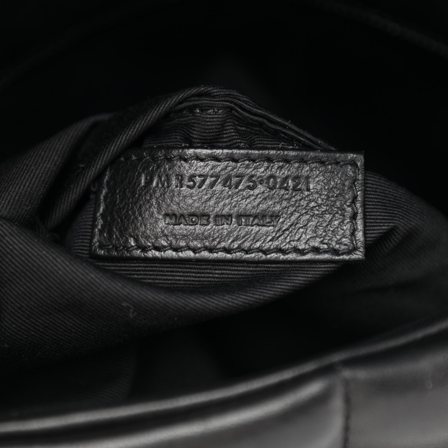 Saint Laurent Lambskin Quilted Medium Loulou Puffer Monogram Chain Satchel Black 7 of 9
