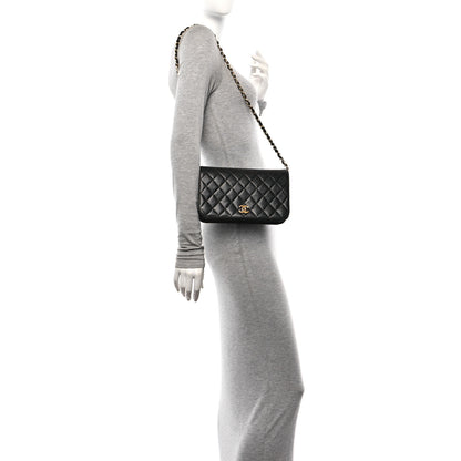 Chanel Lambskin Quilted Small Single Flap Black 2 of 13