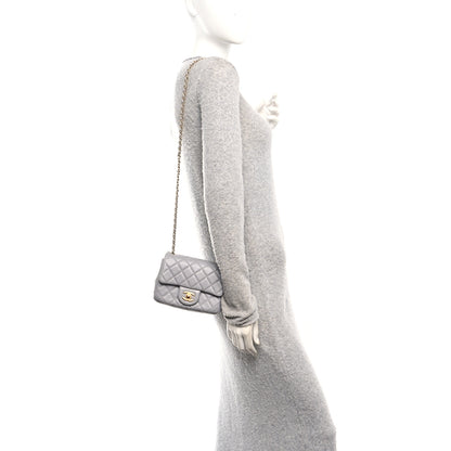 Chanel Lambskin Quilted Mini Pearl Crush Flap Light Grey 2 of 12