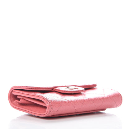 Chanel Caviar Quilted Flap Card Holder Pink 4 of 13