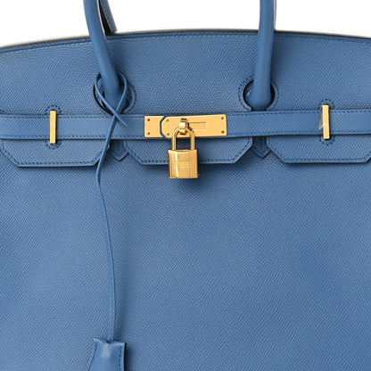 Hermes Epsom Birkin 35 Bleu Agate 8 of 10