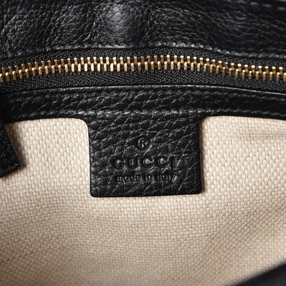 Gucci Pebbled Calfskin Medium Soho Flap Crossbody Black 6 of 7